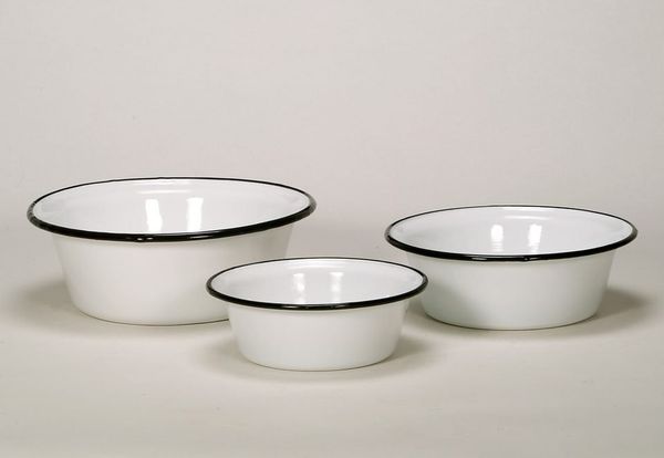 Krüger Schüssel, Emaille, (Set, 3-tlg)