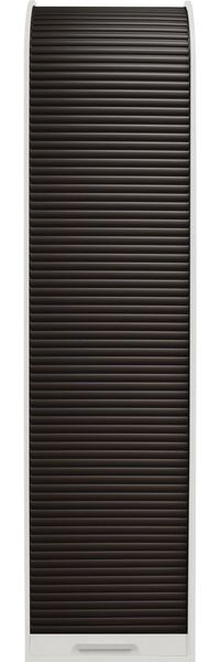 Jalousieschrank Eadi 46 x 44 x 192 Rollladenschrank Weiß Matt Lack/Graphit 15124