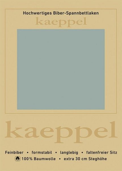 Kaeppel Spannbettlaken Spannbettlaken Biber, Biber, Gummizug: rundum, (1 Stück), 100% Baumwolle, kuschelig weich ideal für Winter