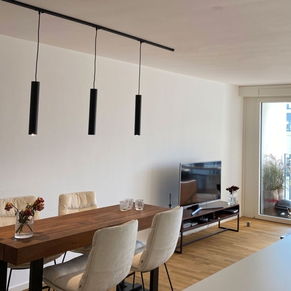 s.luce Crutch Hängeleuchte 1-Phasen-Schienensystem Mitteleinspeiser Schwarz Bild 14