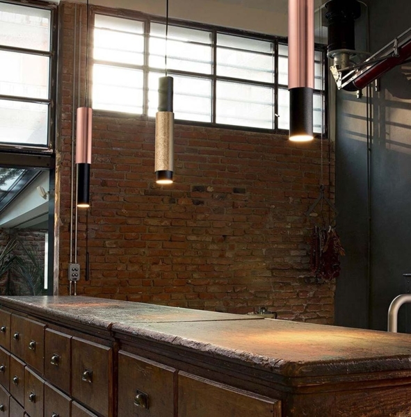 s.luce Crutch Hängeleuchte 1-Phasen-Schienensystem Mitteleinspeiser Schwarz Bild 3