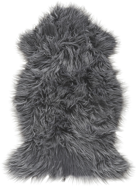 Kunstfell-Teppich Schaf grau 88 cm MUNGO