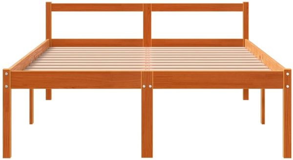 vidaXL Seniorenbett Wachsbraun 120x190 cm Massivholz Kiefer 844152 Bild 4