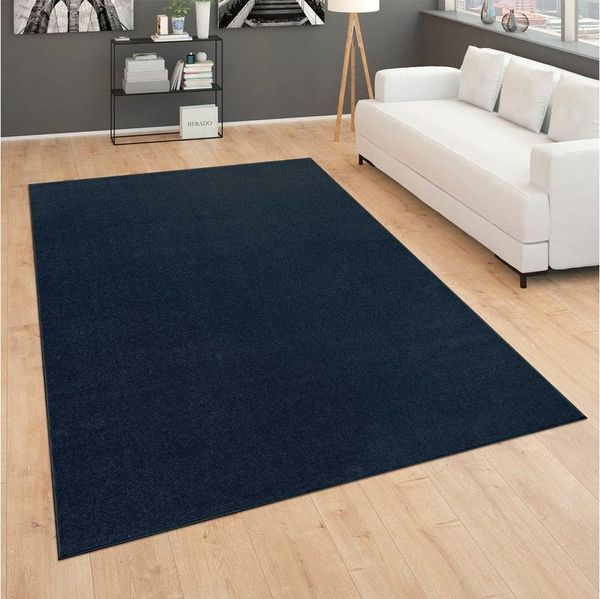 Paco Home Läufer Porto 890, rechteckig, Höhe: 13 mm, Teppich-Läufer, Kurzflor, Uni-Farben, ideal im Flur und Schlafzimmer