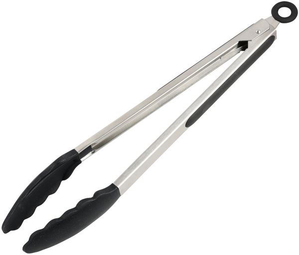 KESPER 90354 Küchen- & Grillzange 30 cm, Edelstahl und Kunststoff