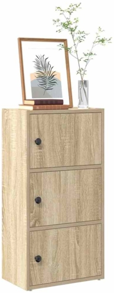 vidaXL Bücherregal Sonoma-Eiche 40x24x77 cm Holzwerkstoff 860366