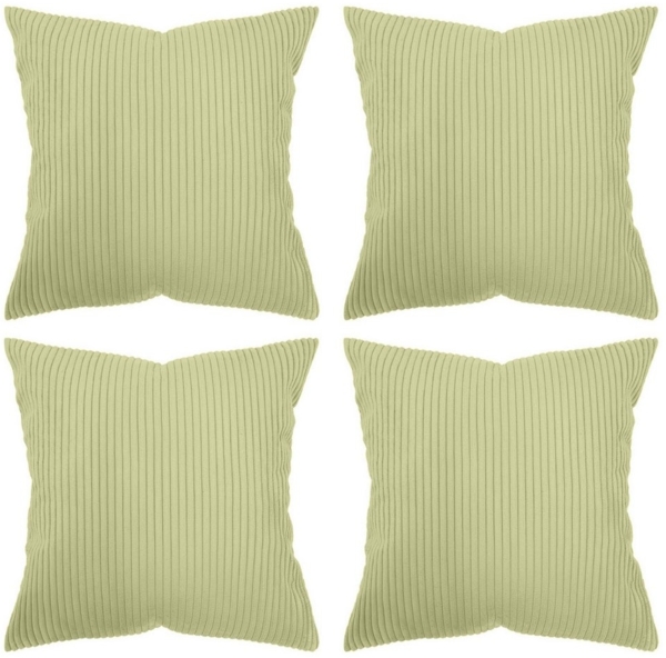 Amilian Kissenhüllen - 4er Set Kissenbezug - Zierkissenbezüge - Kissenbezüge, (4 Stück) Bild 5