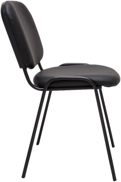 CLP Stuhl Ken Kunstleder stapelbar und mit modernem Design,schwarz Bild 5
