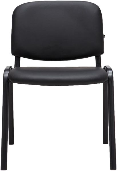 CLP Stuhl Ken Kunstleder stapelbar und mit modernem Design,schwarz Bild 4
