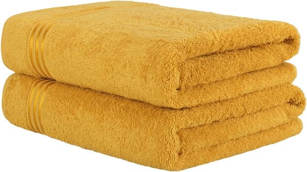 HAMMETEX Saunatuch Hammetex 2er Set extra große Saunatücher, Frottier (Packung, 2-St), 100% Baumwolle – Weich & Saugfähig – Luxuriöse Große Spa-Badetücher
