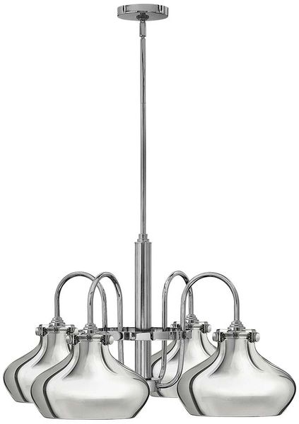 Kronleuchter, Pendellampe, Chrom, D 71,1 cm