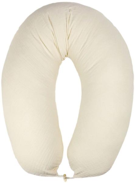 SEI Design Stillkissen Seitenschläferkissen XXL Babynest - Baby Erstausstattung Neugeborene, Schwangerschaftskissen 190x30 cm, Schwangerschaftskissen mit Bezug, Musselin Bezug 100% BIO Baumwolle, 100% Vegan