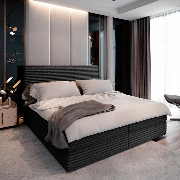 Masseno Boxbett PISA 140x200 cm mit Bonell Matratze und Topper