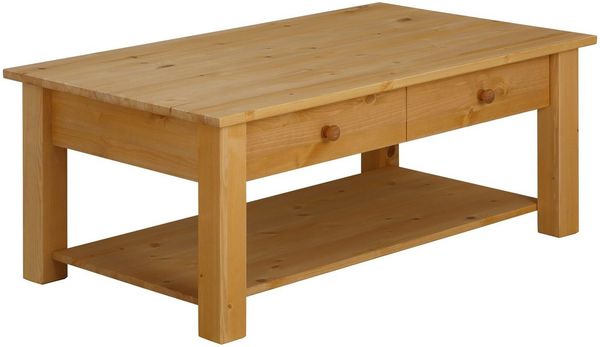 OTTO home Couchtisch Chicago, TOPSELLER! (Couchtisch, Sofatisch, OTTOs Choice), in zwei Größen, Landhausstil, zusätzlicher Stauraum