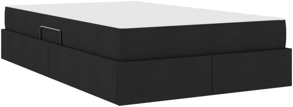 vidaXL Aufbewahrungsbett mit Matratze Schwarz 120x190 cm Polyester 3399648 Bild 9