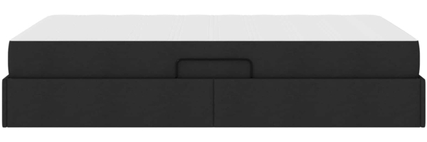 vidaXL Aufbewahrungsbett mit Matratze Schwarz 120x190 cm Polyester 3399648 Bild 8