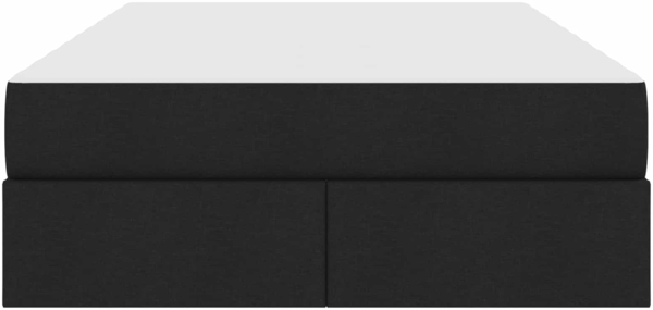 vidaXL Aufbewahrungsbett mit Matratze Schwarz 120x190 cm Polyester 3399648 Bild 6