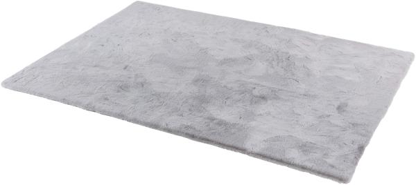 Teppich in Silber aus 100% Polyester - 150x80x2,5cm (LxBxH)