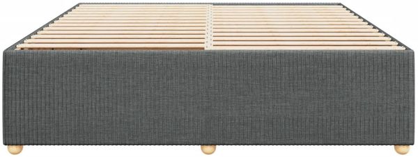 vidaXL Bettgestell ohne Matratze Dunkelgrau 180x200 cm Stoff 3284957 Bild 4