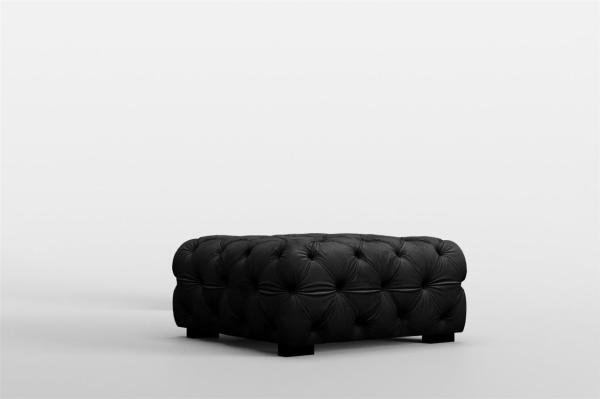 Sofaset Designersofa NATALIE 2-1-1 in Stoff Riviera Schwarz Bild 4