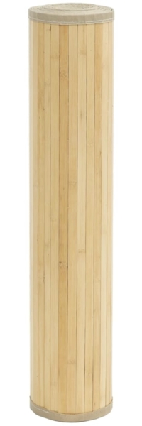 vidaXL Teppich Rechteckig Hell Natur 100x300 cm Bambus 376951