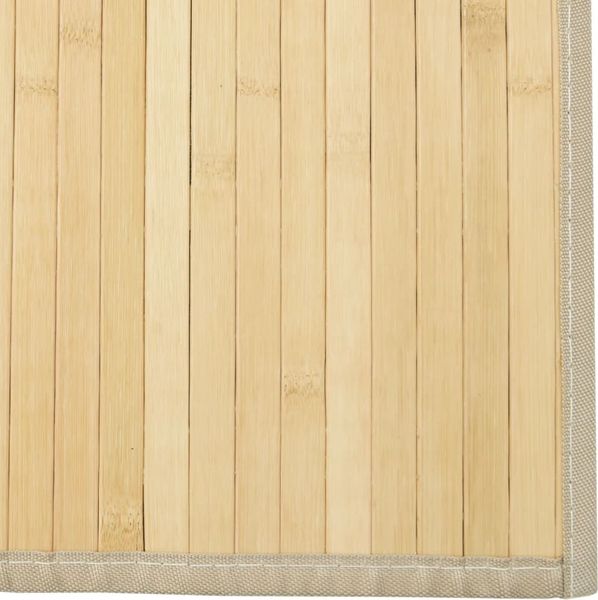 vidaXL Teppich Rechteckig Hell Natur 100x300 cm Bambus 376951 Bild 6