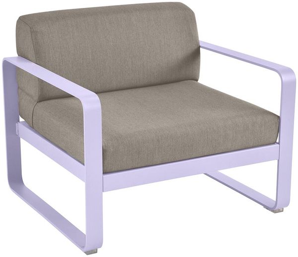 Bellevie Lounge-Sessel Outdoor D1 Marshmallow B8 Taupegrau