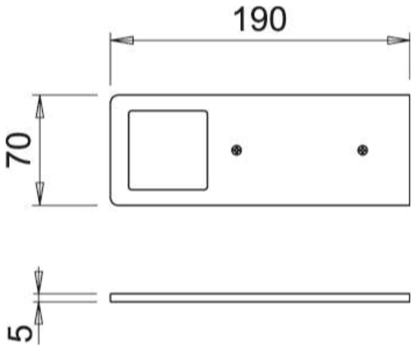 AstraLED SE Unterboden Einzelleuchte ohne Schalter schwarz matt 3000 K warmweiß / Nischenleuchten / Lumica Bild 2