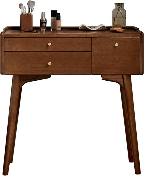 Modulares Massivholz-Aufbewahrungsmöbel mit Metallschienen an Schubladen, nutzbar als Nachttisch, TV-Schrank, Kommode und Sideboard