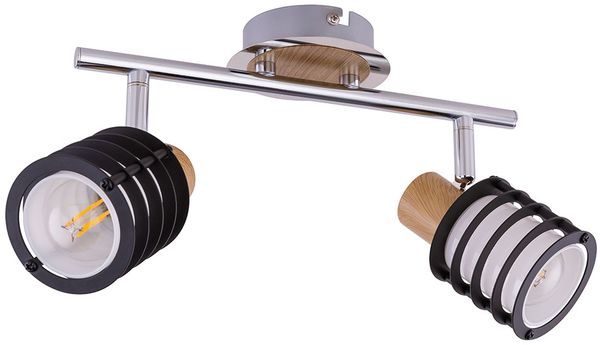 RGB LED Deckenleuchte, Chrom, Glas, L 28 cm, App-Steuerung