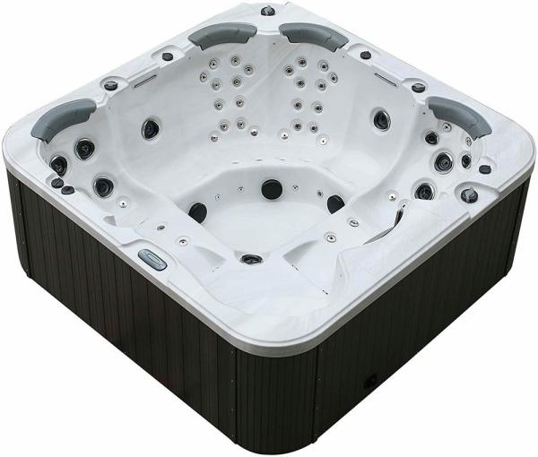 XXL Luxus SPA LED Whirlpool SET 230x230 Farblicht Outdoor+Indoor Pool 6 Pers. V2