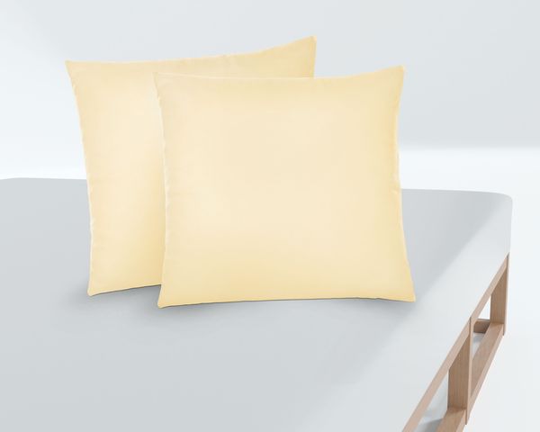 biberna Feinjersey-Spannbetttuch 0077144, gelb, 2x 40x40cm Bild 3