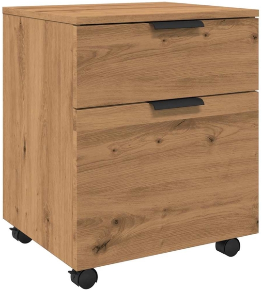vidaXL Mobiler Aktenschrank mit Rollen Artisan Eichen-Optik 45x38x54cm 856950