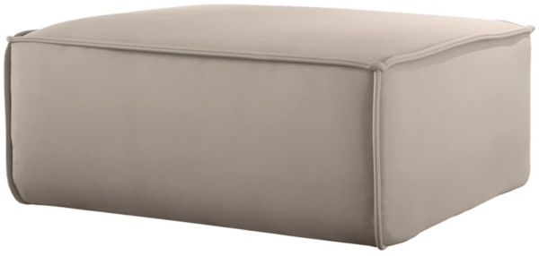 Polsterhocker Designerhocker CELES PREMIUM 85x85 cm Stoff Opera Velvet Sand Bild 2