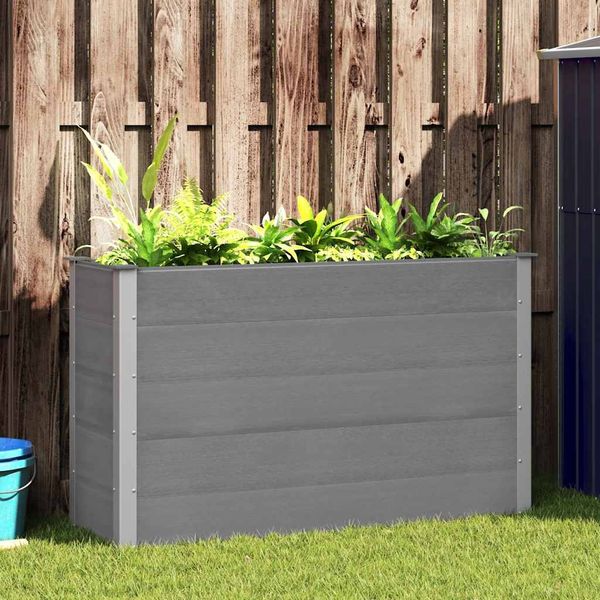 vidaXL Garten-Hochbeet WPC 150 x 50 x 91 cm Grau 43608