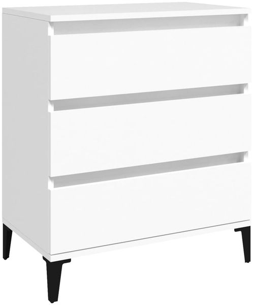 Sideboard, Kommode Weiß 60x35x70 cm Holzwerkstoff j3279p