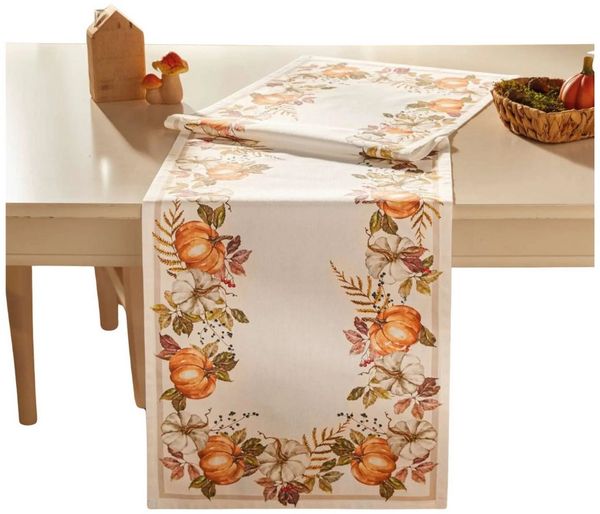 Home-trends24. de Tischläufer Tischläufer Kürbis Herbst Tischdecke Tisch Deko 40 x 140 cm