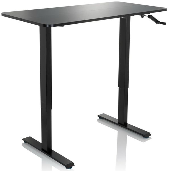 hjh OFFICE Schreibtisch STAND CR MDF Platte, Gestell aus Stahl Schwarz Bild 12