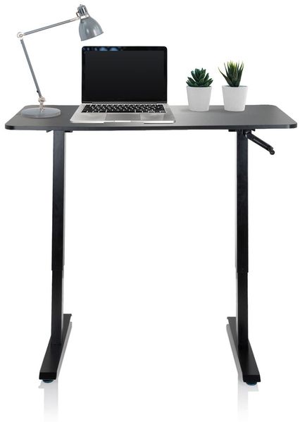 hjh OFFICE Schreibtisch STAND CR MDF Platte, Gestell aus Stahl Schwarz Bild 11