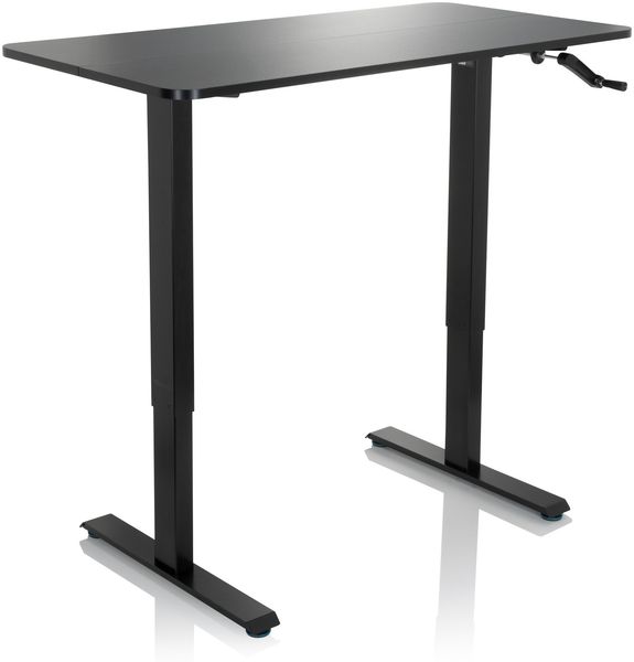 hjh OFFICE Schreibtisch STAND CR MDF Platte, Gestell aus Stahl Schwarz Bild 5