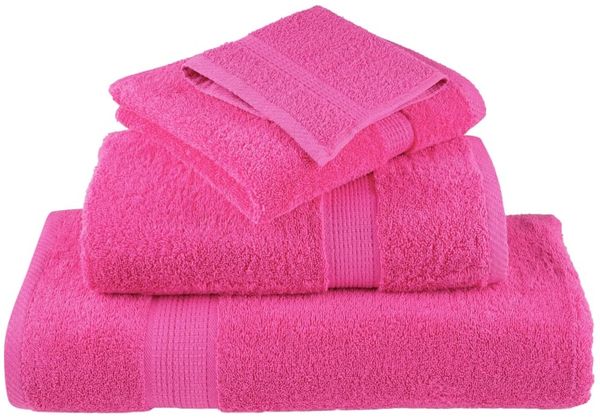vidaXL Premium-Duschtücher SOLUND 4 Stk. Rosa 70x140 cm 600 g/m² 137525 Bild 4
