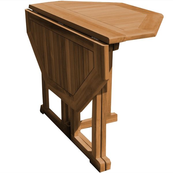 Teak Klapptisch Savona 75 x 150 x 150 cm Bild 3