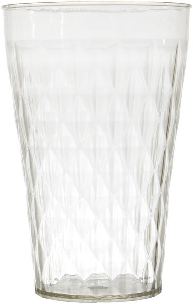 HOME DECO FACTORY, KA0600, Mirage 4 Plastic Glass, Elegant and modern Design, Light and robust, Disposable and Reusable, Easy to clean, ideal for All Occasions, 4 Pieces, transparent