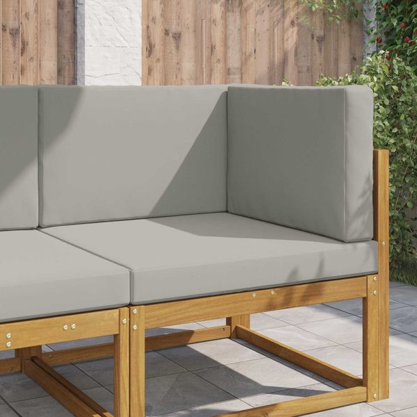 vidaXL Sofakissen für draußen 3 pcs Grau Polyester 900864