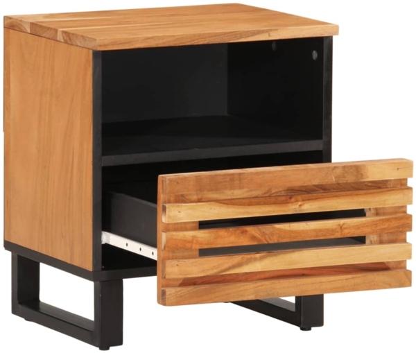 vidaXL Nachttisch 40x34x46 cm Massivholz Akazie 377468