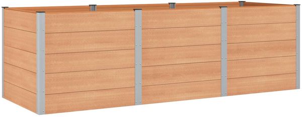 vidaXL Hochbeet Braun 300 x 100 x 91 cm 42039015