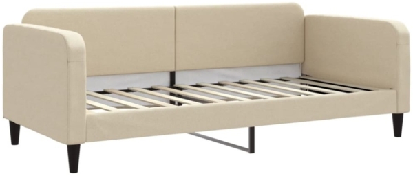 vidaXL Tagesbett Creme 90x200 cm Stoff 354037 Bild 4