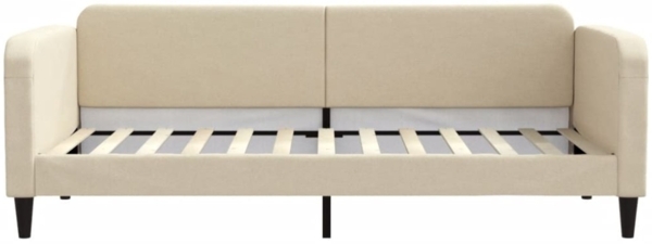 vidaXL Tagesbett Creme 90x200 cm Stoff 354037 Bild 7