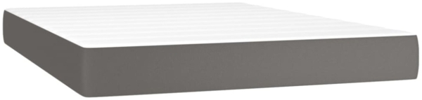 vidaXL Boxspringbett mit Matratze Grau 140x190 cm Kunstleder 3128911 Bild 4