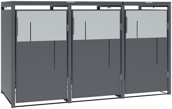 Westmann Tonus 3 | Metall Mülltonnenbox 3er |